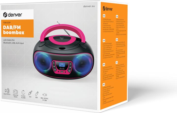 Produktbild Denver TDB-212P (FM, DAB+, Bluetooth)