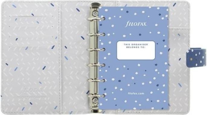 Produktbild Filofax Ringbuch Pocket Indigo Snow blau (81 x 120 mm)