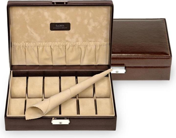 Produktbild Sacher 2019.293143 - Uhrenetui für 12 Uhren new classic mocca