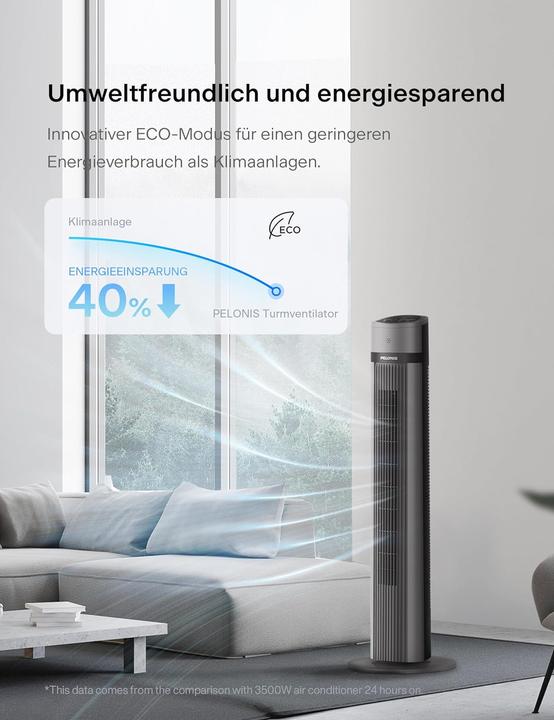 Actual product image Pelonis Tower fan (48 dB)