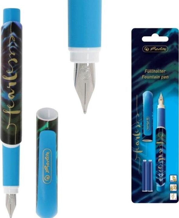 Produktbild Herlitz Füllhalter New Batik Fearless (Blau, Blue, 1 x)