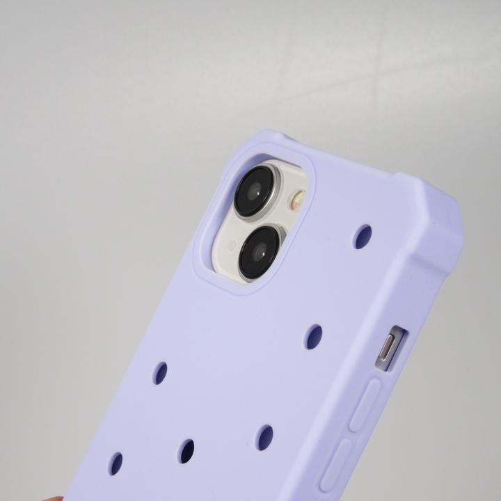 Produktbild PhoneLook Hülle Dicke Silikonhülle mit Löcher für Aufsteck-Sticker Hellblau (Apple iPhone 14)
