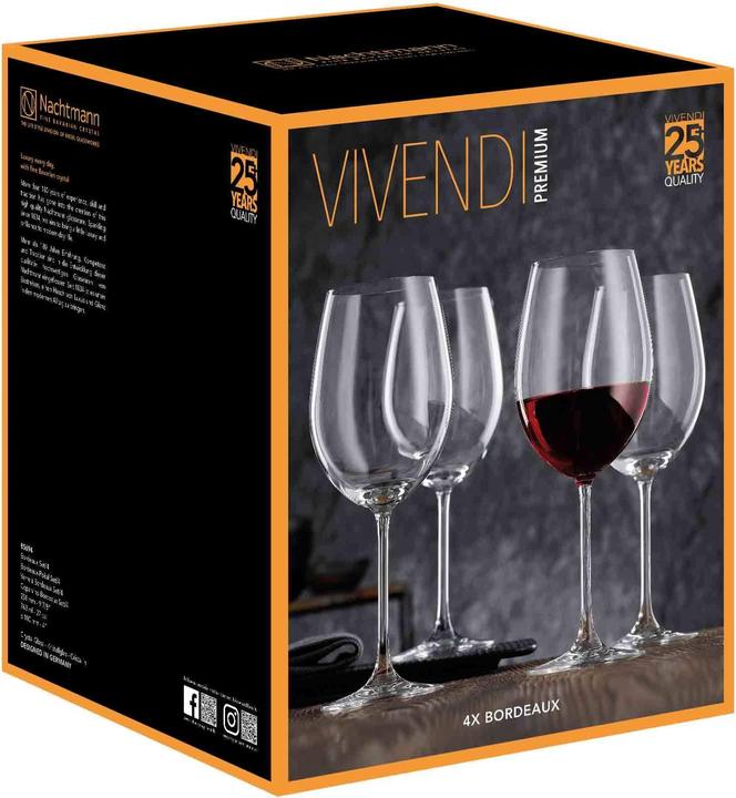Immagine prodotto Nachtmann Vivendi (76.30 cl, 1 Occhiali, Bicchieri da vino rosso, Bicchieri da vino bianco)
