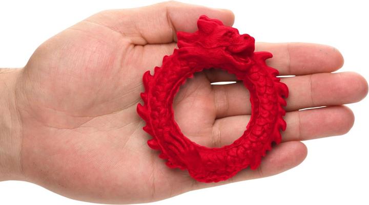 Produktbild Creature Cocks XR Brands Aufstieg des Drachen Silikon Penisring Rot (4 cm)