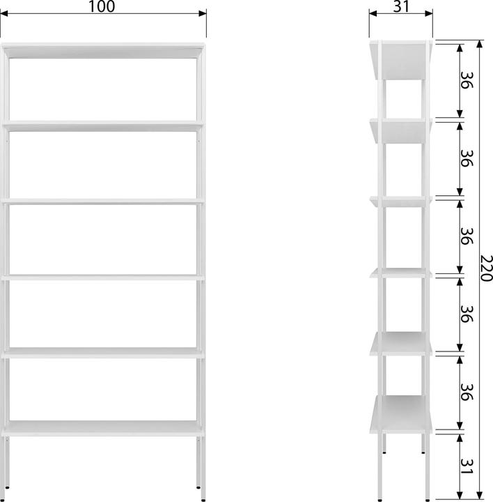 Image du produit Vtwonen Venceslao (100 x 31 x 220 cm)