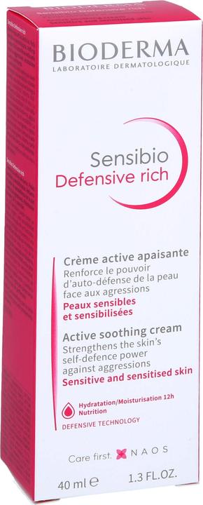 Actual product image Bioderma Sensibio Defensive Rich (40 ml, 24h cream)