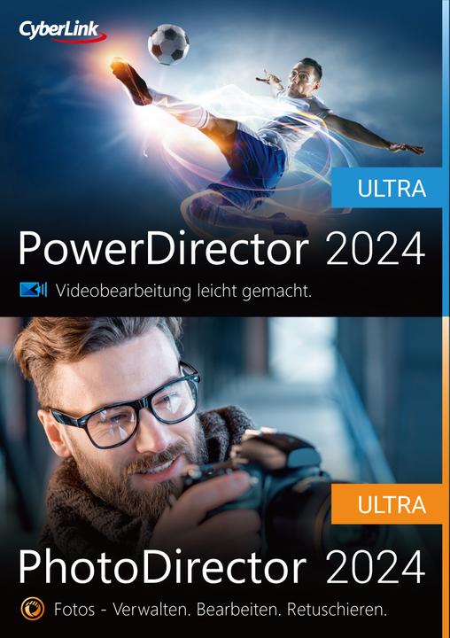 Actual product image CyberLink PowerDirector 2024 Ultra & PhotoDirector 2024 Ultra Duo ESD Download Code (1 User, 1 Devices/Users, unlimited)
