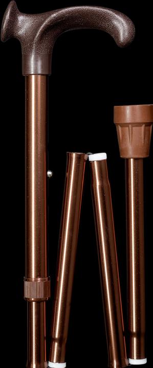 Actual product image Gastrock Folding stick with hardwood handle bronze
