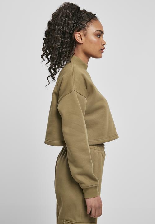 Actual product image Urban Classics Ladies Cropped Oversized Sweat High Neck Crew - 14225 (M)