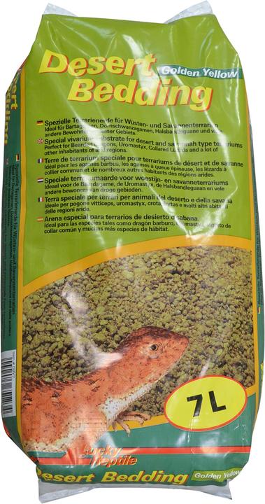 Actual product image Lucky Reptile Terrarium soil Desert Bedding Golden Yellow 7l