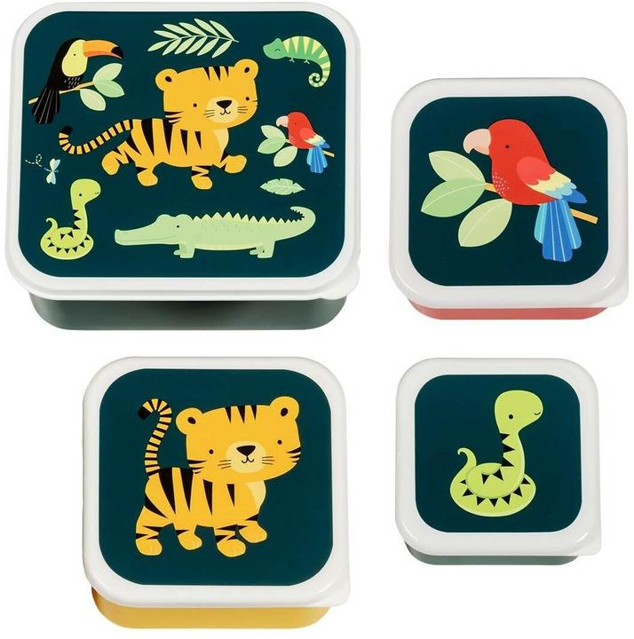 Actual product image A Little Lovely Company Lunch & Snack Box Jungle Tiger SBSEJT20