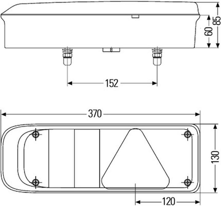 Produktbild Hella Rücklicht links Glühlampen-Technologie für Anhänger für SCHMITZ CARGOBULL