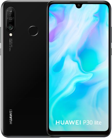 Huawei P30 Lite (6GB) New Edition (256 GB, Midnight Black, 6.15", Hybrid Dual SIM, 48 Mpx, 4G)