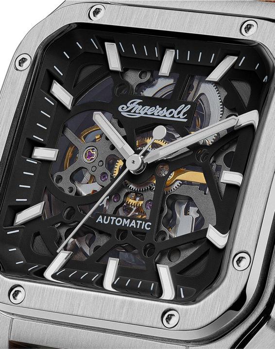 Produktbild Ingersoll 1892 Ingersoll I14503 Herrenuhr Ingersoll Ollie Automatik 45mm 5ATM (Skeleton-Uhr)