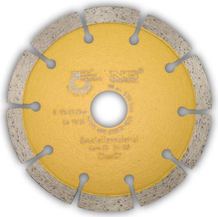 Kern Deudiam kern-deudiam Sinter GS 125 mm 1stuks (S) Cirkelzaagblad Zaagblad voor cirkelzaag, baksteen, beton