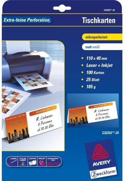 Produktbild Avery Zeltkarte C32253