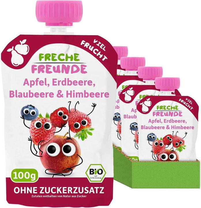 Produktbild Freche Freunde FF Apfe Erdbe Blaub Himb BIO STB (600 g)