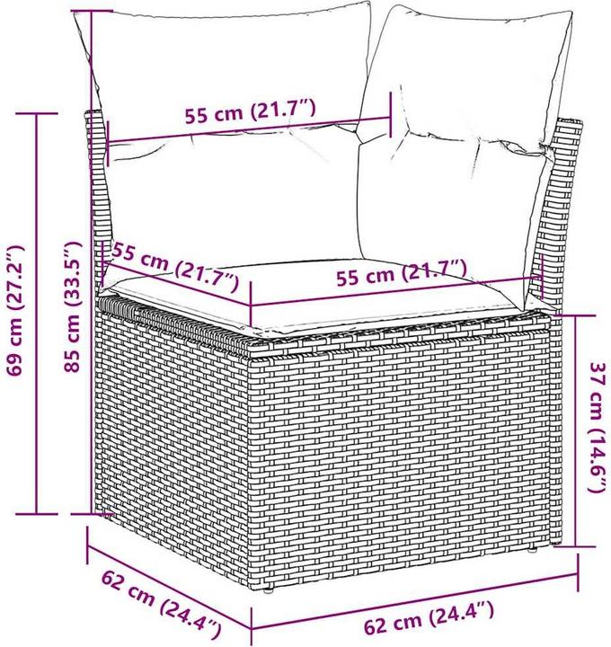 Actual product image VidaXL Nagano