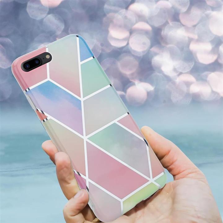 Image du produit Cadorabo Couverture IMD TPU Marbre coloré (Apple iPhone 7 Plus, Apple iPhone 7s Plus)
