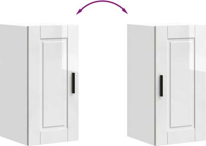 Actual product image VidaXL Kitchen wall unit Porto high-gloss white wood-based material (30 x 31 x 60 cm)