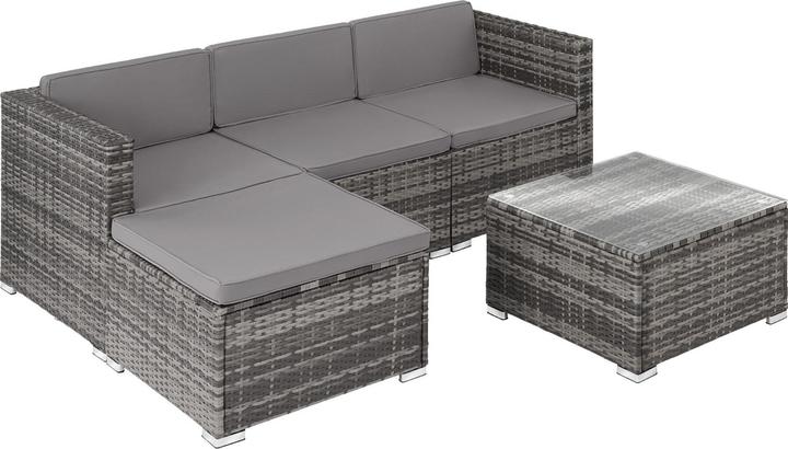 tectake Rattan Lounge Lignano