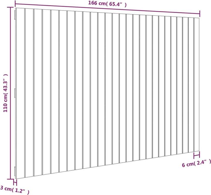Actual product image VidaXL Chloé (166 x 3 x 110 cm)
