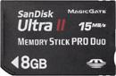Produktbild SanDisk Ultra II Memory Stick Pro DUO 8GB (1 GB, Memory Stick Duo)