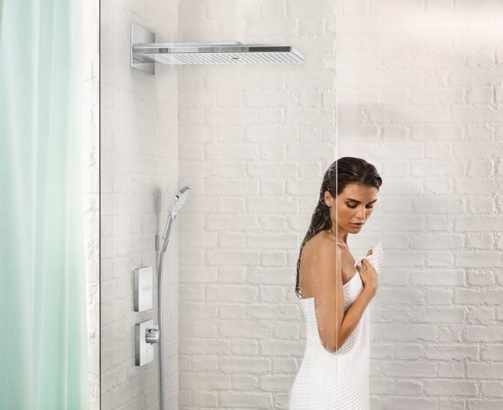 Produktbild hansgrohe FixFit Wandanschluss Square mit Rückflussverhinderer