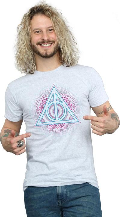 Immagine prodotto Neon Deathly Hallows Maglietta Uomo (XXL)