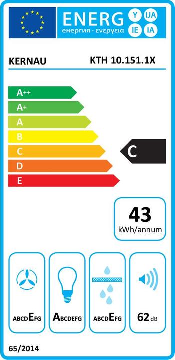 Etichetta energetica Kernau KTH 10.151.1 X