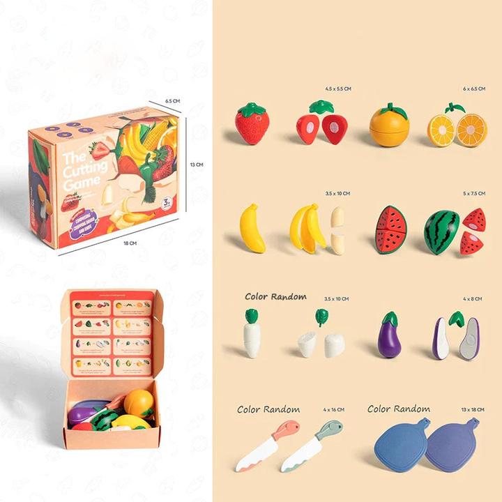 Produktbild Activity Board Kinder Pretend Play Kochen Spielzeug Simulation Lebensmittel Obst Gemüse Küche Spielzeug