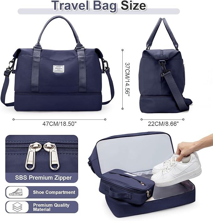 Immagine prodotto Only-Bags.Store 3 pezzi in viaggio con una borsa a mano grande, una borsa sportiva e un bagaglio impermeabile