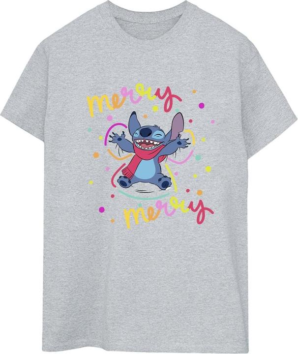 Image du produit Disney - T-shirt LILO & STITCH MERRY RAINBOW - Femme (XL)