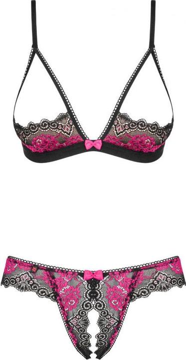 Produktbild Obsessive Tulia Sujetador Y Tanga Con Aberturas Xs/S (XS)