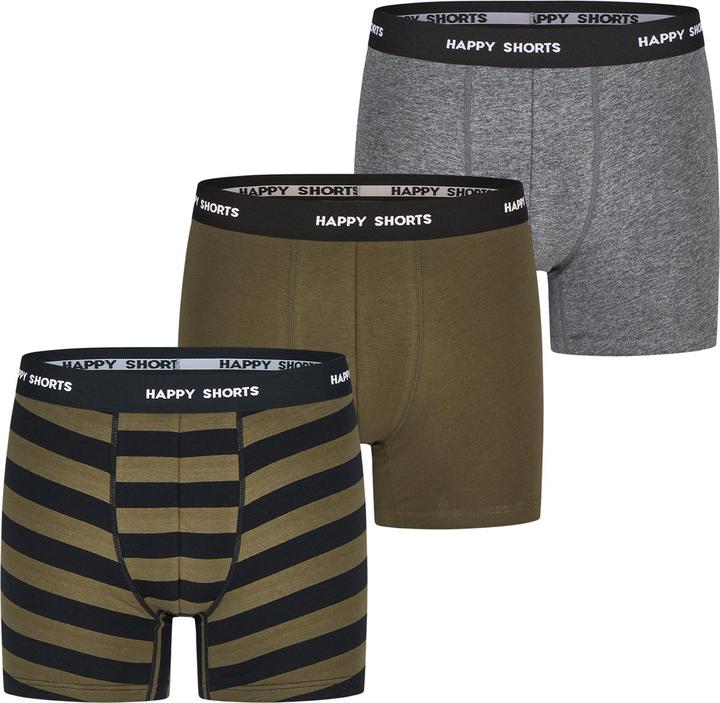 Actual product image Happy shorts Retro Boxer Jersey (M, pack of 3)
