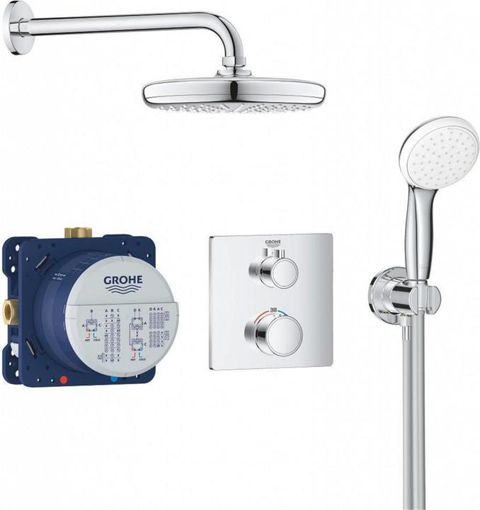 Immagine prodotto Grohe Sistema doccia Grohtherm UP con Tempesta 210
