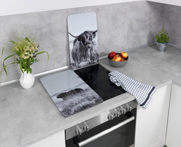 Image du produit Wenko Plaques de cuisson Highland Cattle noir 2 pcs.