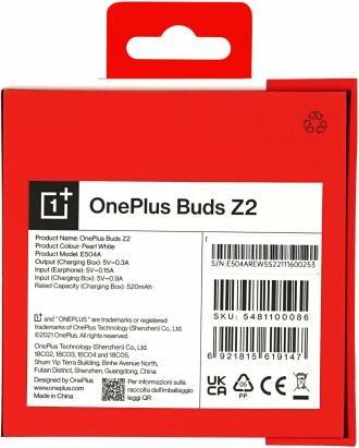 Actual product image OnePlus Buds Z2 (ANC, 3.50 h, Cable)