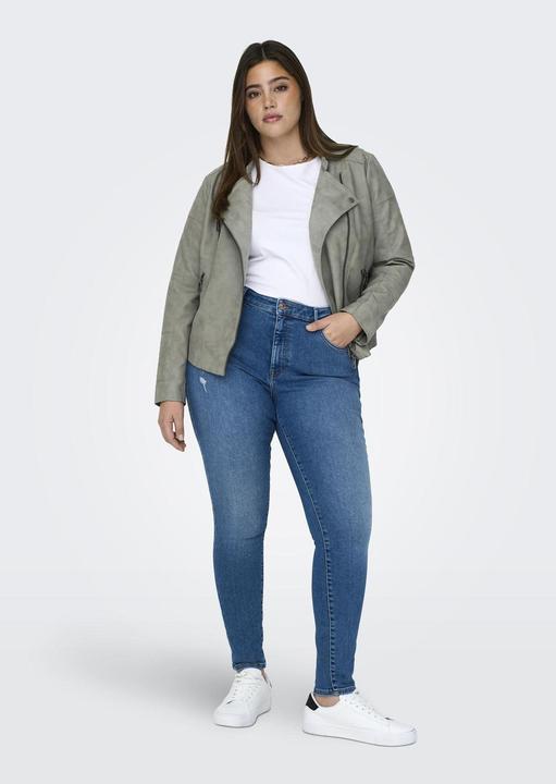 Actual product image Only Curvy biker jacket faux leather jacket (46)