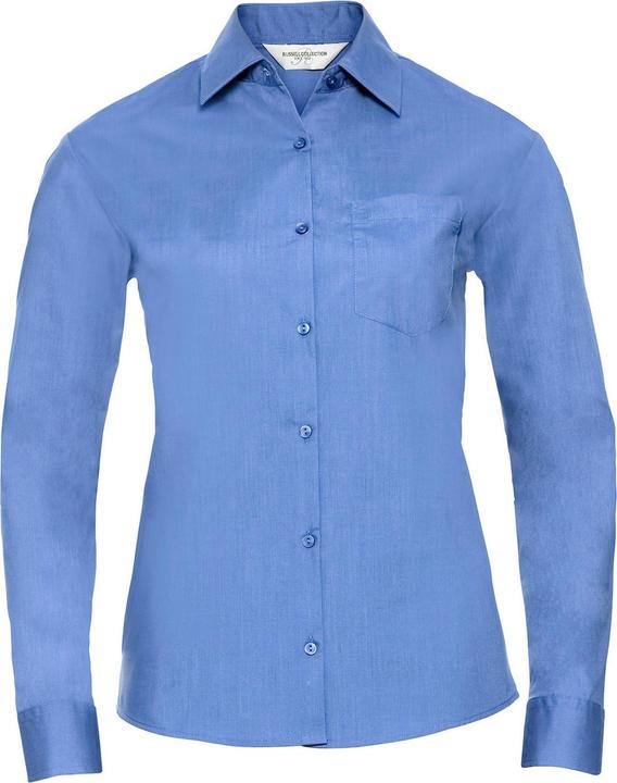 Image du produit Russell Chemise formelle à manches longues en popeline à entretien facile pour dames et messieurs (4XL)