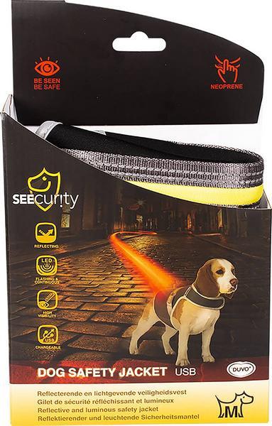 Immagine prodotto Seecurity Gilet luminoso USB in neoprene, M (M, Gilet per cani)