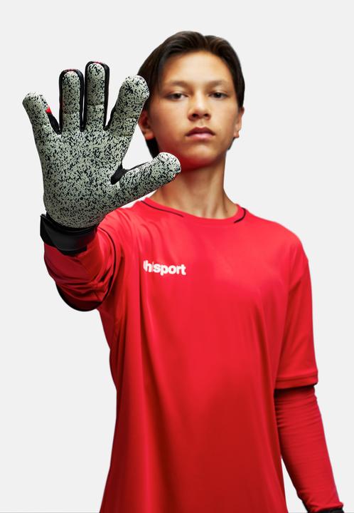 Image du produit Uhlsport Gants de gardien de but Powerline Supergrip HN noir/rouge/blanc (7.5)
