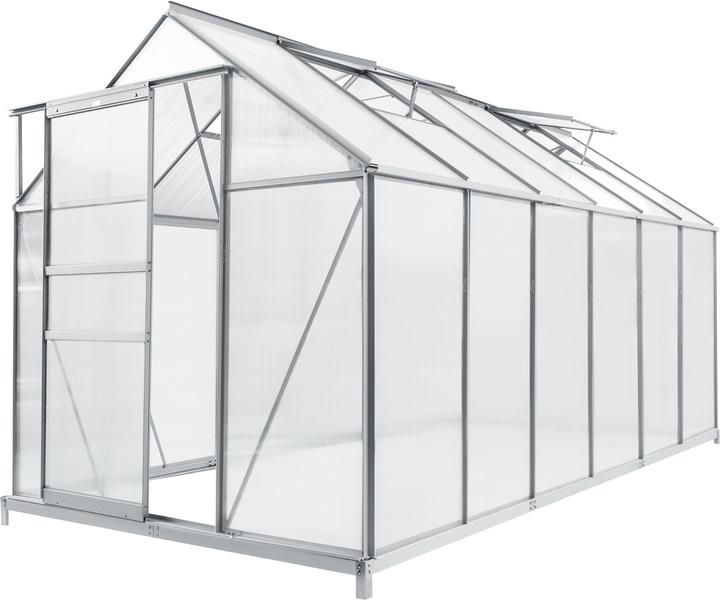 Actual product image En.Casa Greenhouse Oisterwijk aluminium frame 370x190 cm