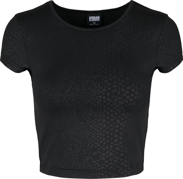Urban Classics Ladies Stretch Pattern Cropped Tee