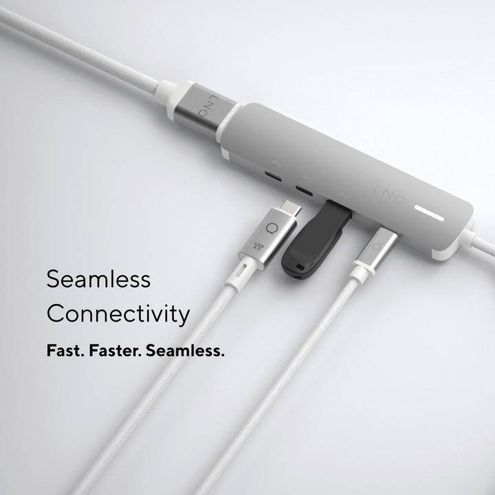 Image du produit LINQ Connects 5in1 PRO USB-C Multiport Hub 140W (USB-C, 5 Ports)