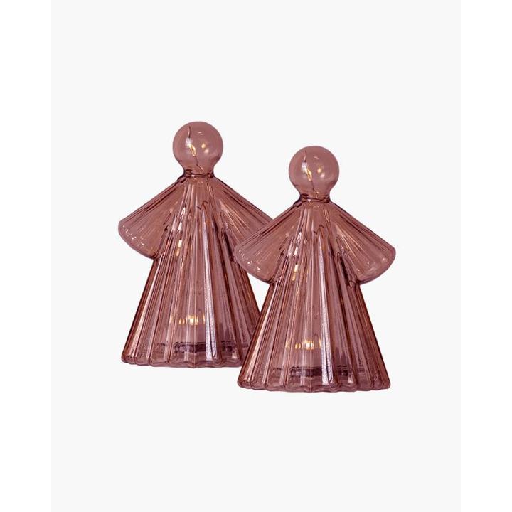 Image du produit Sirius Décoration de table Ange Albert, Ø 6.5 x H 10.5 cm, Bordeaux