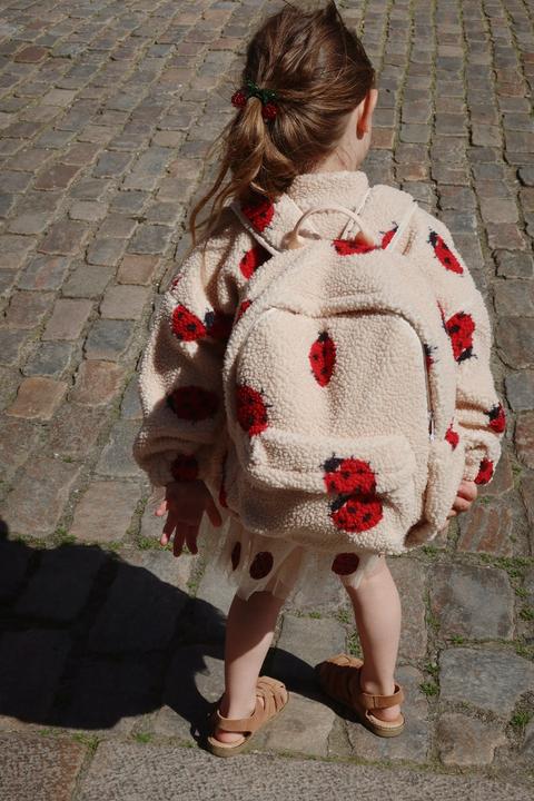 Actual product image Konges Slojd Jody Teddyjacke Ladybug Sand (110)