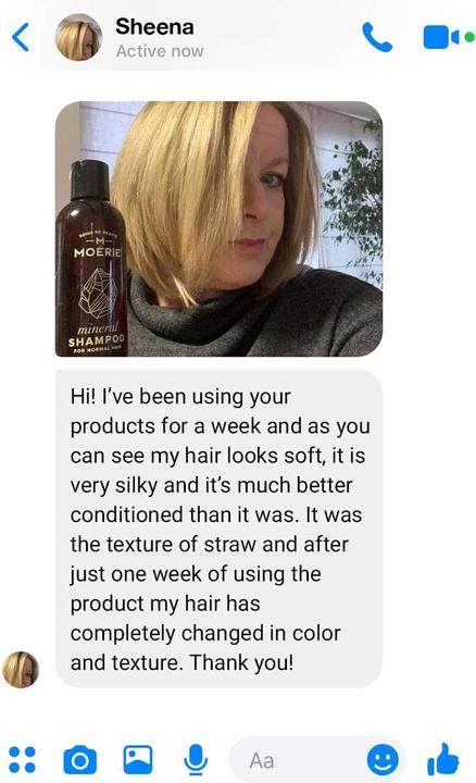 Image du produit M Moérie Shampooing minéral & kit de conditionnement des cheveux (Shampoing liquide)