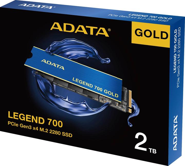Actual product image Adata SSD 2TB M.2 PCI-E NVMe Legend 700 GOLD retail (2000 GB, M.2 2280)