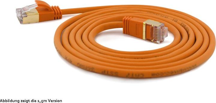 Produktbild Wantec 7147 S/FTP (S-STP) Orange 2mCat.7 Rohkabel Netzwerkkabel (S/FTP, CAT7, 2 m)